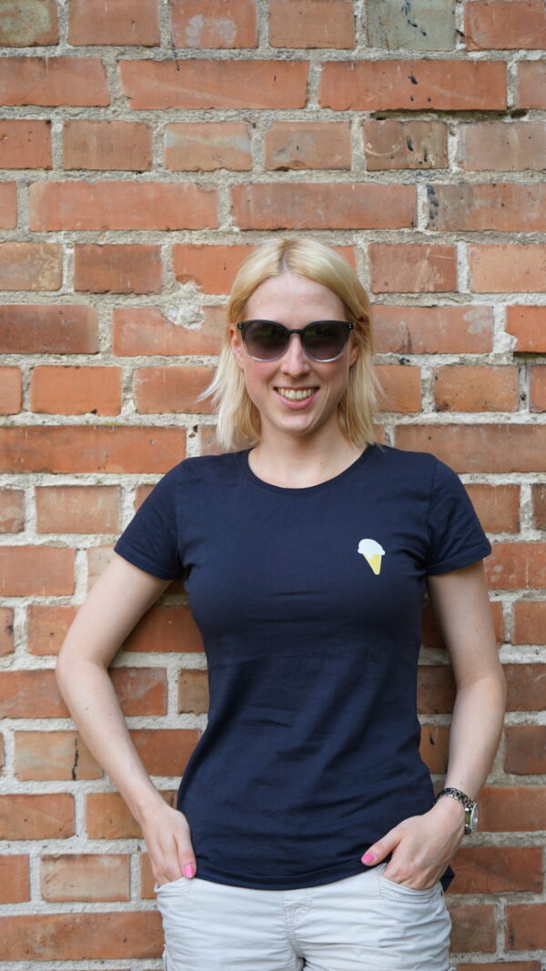 CLANEO Waffeleis T-Shirt Tailliert – Bild 3